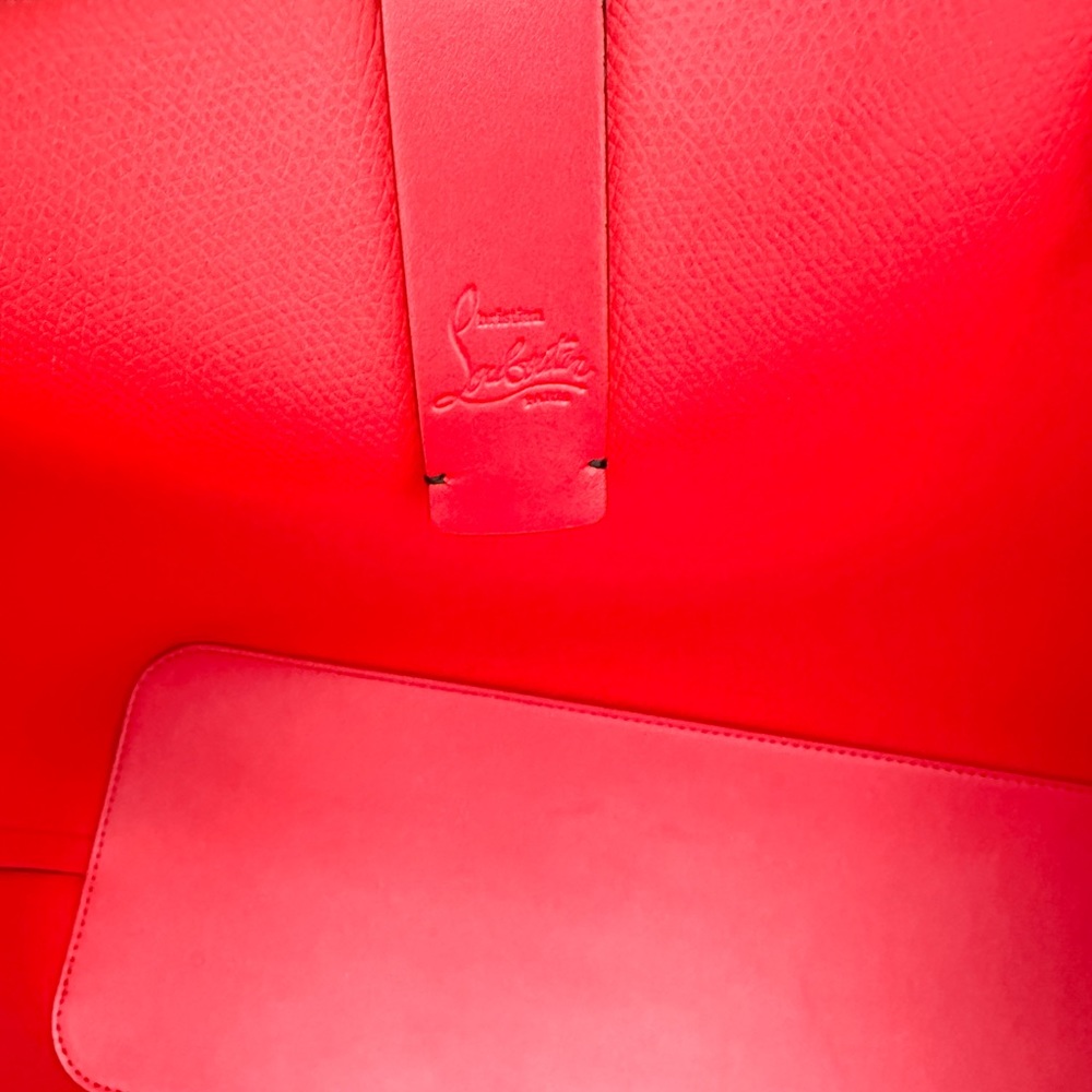 Sold! Christian Louboutin Degrade Loubinthesky East West Cabata Black Red Tote - Picture 7 of 11